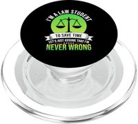 Abogado Nunca Equivocado Estudiantes de Derecho PopSockets PopGrip para MagSafe