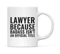 Abogado Porque Ser Rudo No Es Un Título Oficial Tazas De Desayuno Único Tazas De Cerámica Divertido Mug Para Cacao Escuela Leche 330Ml