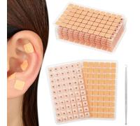 ABOHU 600 Unids Acupuncture Semillas de Oreja, Adhesivas Desechables para Masaje de Oídos, Desechables Oído Prensa Semillas Acupuntura Vaccaria Masaje De Habas Massagee Ear Seed Kit De Acupresión