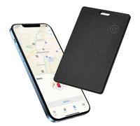 ABOHU Air Tag Card Wallet Tracker, Recargable Tarjeta Inteligente Delgada, IPX5, Compatible con Apple Dónde Está(Solo iOS), Localizador Bluetooth para Carteras/Maletas/Pasaportes