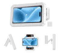 ABOHU Funda Impermeable Móvil para Ducha, 360° Rotación Ajustable Caja de Teléfono para Ducha, Soporte Pared de Baño Smartphone, Caja para Teléfono de Ducha para Teléfonos de Menos de 7 Pulgadas