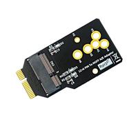 Aboiled 1 placa adaptadora AX200/201/210 WIFI6 a 12+6 pines de plástico negro para intercambiar la tarjeta BCM94360CS2