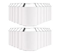 Aboiled 25 piezas vacío cerveza latas de manga más fría sublimación espacios en blanco para espuma de vinilo lata refrigerador latas de soda