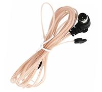 Aboiled Antena de radio FM 75, dipolo interior, antena T, receptor de antena de cobre HD, conector tipo F para emisoras de radio FM