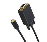 Aboiled Cable convertidor USB 3.1 Tipo-C a VGA: conecte su teléfono móvil o portátil con facilidad a un monitor, proyector o TV VGA