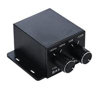 Aboiled Regulador de audio para coche, amplificador de graves, subwoofer estéreo, ecualizador 4