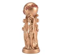 Aboiledy El mundo es tu trofeo de estatua para oficina, decoración del hogar, cumpleaños, graduación, estatua de resina, 16 x 5,5 x 5,5 cm