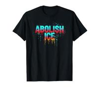 Abolir Ice | Arte Colorido de protesta - Vibrante Camiseta gráfica económica