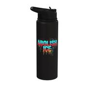 Abolir ICE | Arte colorido de protesta - Vibrante Stainless Steel Insulated Water Bottle
