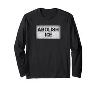 Abolir Ice | Cartel de protesta política - Stencil Manga Larga