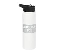 Abolir ICE | Cartel de protesta política - Stencil Stainless Steel Insulated Water Bottle