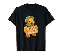 Abolir Prisiones Pato Protesta Arte Camiseta