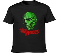 Abominable Dr. Phibes Vincent Price Movie T Shirt Graphic Unisex tee Black M