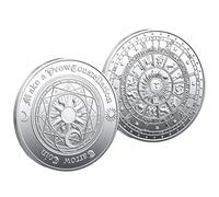 Abonda la constelación | Monedas coleccionables conmemorativas para Adultos - Sun Moon Adivination Tarot Challenge Coin, Lucky Constellation Art Craft Collection Coin