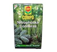 ABONO CONIFERAS ENVASE 1KG - Para 25-30 plantas. Es un abono ideal para Abetos, Pinos, Tuyas, Siemprevivas, Cipreses, Cedros, etc..