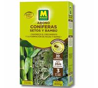 Abono Coníferas, Setos y Bambú ECO 800 GR MUY EFICAZ | Fertilizante Orgánico NPK 6-4-4 con Efecto Reverdescente | Fortalece Tejidos y Potencia el Crecimiento Sostenido | Ecológico | Nexum Market