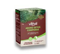 Abono Fertilizante Granulado para Setos y Coníferas (Todo tipo de Pinos, Cedros...) ECOLÓGICO 2KG | Verde intenso y anti-amarronamiento | Abono MUY EFECTIVO Sin Olor de Formulación Exclusiva para