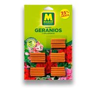 Abono Geranios y Dipladenias Bastoncitos 25 Unid. MUY EFICAZ | Fertilizante en Bastoncillos Nutrición Completa 3 Meses | Abono Liberación Lenta Geranio Interior y Exterior NPK 10-8-12 | Nexum Market