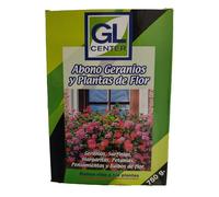 Abono geranios y plantas de flor 750g - GL Center. Ideal para geranios, surfinias, margaritas, petunias, pensamientos y bulbos de flor. Mejora su color. Estimulacion del crecimiento.