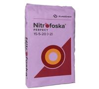 Abono granulado NPK NITROFOSKA PERFECT 15-5-20 a base de sulfato de potasa con microelementos. Saco de 25kgs.