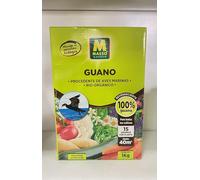 Abono Guano Ecológico 1KG Fertilizante Universal de Origen 100% Orgánico y Natural para Huerto y Jardín
