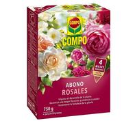 COMPO Abono para rosales Apto también para otras plantas de flor, Envase estanco, Granulado, Para 20-25 plantas, 750 g, Negro, 2655102011