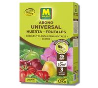 Abono Universal Huerta, Frutales, Césped y Ornamentales de 1,5 Kg | NPK 4-6-12 | Fertilizante Ecológico Completo y Equilibrado | Efecto Prolongado | Aplicación Fácil a Mano | Nexum Market