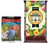 Abonos Fertilizante Universal Azul Bolsa 800 g. Batlle + Sustrato Universal 5l. Batlle