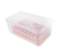 ABOOFAN 1 Juego Cubiteras de Hielo de Doble Capa para Congelador con Paleta Molde de Hielo Conveniente para Bebidas Cócteles y Juego de Color Rosa