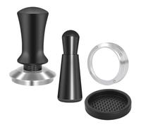 ABOOFAN 1 juego Herramientas de Espresso Inoxidable Anillo Dosificador y Distribuidor de Aguja para Máquinas de Café Color Negro