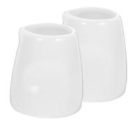 ABOOFAN 1 Juego Jarra De Leche Cerámica Mini De Taza De Café Miel Y Salsa Diseño Elegante Y Para Y Reuniones Sociales 2 Piezas