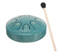 ABOOFAN 1 Juego Kit De Batería De Lengua De Acero Instrumento De Tambor De Acero Instrumento Musical Tambores De Lengua Para Adultos Tambores De Yoga Pandereta Acero Titanio Bolsillo Niño