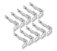 ABOOFAN 10 Juegos Soporte Doble para Cortinas con Riel de Accesorio de Fijación Lateral Resistente y Duradero para Instalación de Cortinas Ventanas