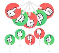 ABOOFAN 10 Paletas de Votación Portátil Reutilizables y Confiables de Plástico Fáciles de Operar en Varios Colores para Aula y Competencias