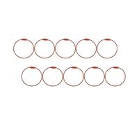 ABOOFAN 10 Piezas Aros Llavero de Hierro Color Café, Diseño Retro y Ligero, Superficie Lisa para Proteger Llaves, Adecuado para Uso Diario y Manualidades