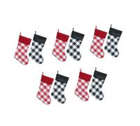 ABOOFAN 10 Piezas Calcetines navideños Bolsa de Medias de Dibujos Animados calcetín de árbol de Navidad calcetín de Navidad Adornos de Vacaciones Tela no Tejida