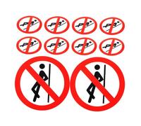 ABOOFAN 10 Piezas Pegatinas de Advertencia Autoadhesivas No Apoyarse de Seguridad Removibles para Ambientes de y Fáciles de Usar