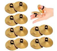 ABOOFAN 10 Piezas Platillo De Dedo Mini Platillos De Mano Para Bailarina Mini Platillos De Dedo Platillos Para Danza Del Vientre Platillos De Cobre Música Egipto Niño Latón