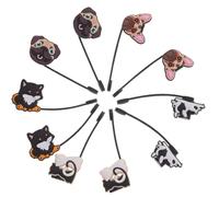 ABOOFAN 10 Piezas Tapas de Silicona Reutilizables para Pajitas Diseño Animal Adorable, Protectoras Picnic y Reuniones, Cubiertas Resistentes y Ecológicas Varios estilos