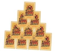 ABOOFAN 10 Piezas Tarjetas Amuleto Taisui Chino Protección Año Serpiente Decoración Feng Shui Versátiles para Uso Diario y Colección Cultural