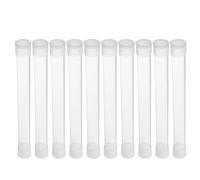 ABOOFAN 10 Unidades Estuche Rígido para Termómetro Transparente de PC y Pp, Tubo Redondo de 15x150mm para Protección Segura y Almacenamiento en Oficina y Viaje