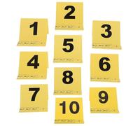 ABOOFAN 10 Unidades Placas de Señalización de Pruebas con Escala Unidades para Marcación Escena Material Resistente y Diseño Práctico para Uso Investigaciones
