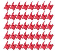 ABOOFAN 100 Grullas de Papel Origami Rojo Predobladas 10x10 Cm para Decoración Colgante de Bodas, Shower y Cumpleaños, Adornos DIY para Fondo y Centro de Mesa