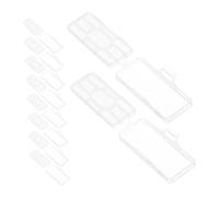 ABOOFAN 100 Piezas Etiquetas para Cables Transparentes Impermeables Soportes Plásticos para Identificación Rápida Cajas Resistentes para Uso Exterior y Gestión de Cables