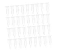 ABOOFAN 100 piezas Tubos Centrífugos Anticoagulantes para Análisis de Sangre Tubos Plásticos Transparentes para Laboratorio Científico y Escolar