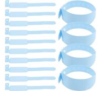 ABOOFAN 100 Unidades Pulseras de Identificación Médica Desechables para Recién Nacidos, Resistentes al Agua, de Pvc, para Uso en Hospital, Superficie para Escritura