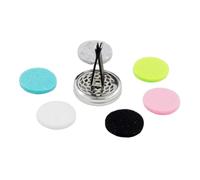 ABOOFAN 10piezas De Aromas Para Coche Clip De Perfume Con Almohadillas De Recarga Diseño Elegante y Funcional Aromaterapia Vehículos Amor Color Aleatorio