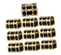 ABOOFAN 10piezas Juguetes Piratas Mini Cofres Del Tesoro Para Guardar Recuerdos Cajas De Almacenamiento De Plástico Vintage Para Fiestas De Navidad y Halloween