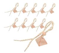 ABOOFAN 10piezas Tapón de Perfume de Haya Tapa de Madera para Coche Tapa Colgante para Botellas de Perfume Accesorio de Aromaterapia para Coche