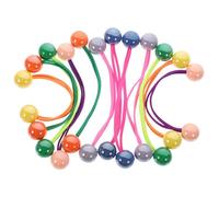 ABOOFAN 12 piezas Coleteros Pelo Bolas Dobles de Alta Elasticidad Accesorios Cabello Coloridos para Mujeres y Niñas Gomas Pelo Pequeñas Duraderas y Cómodas para Uso Diario y Varios